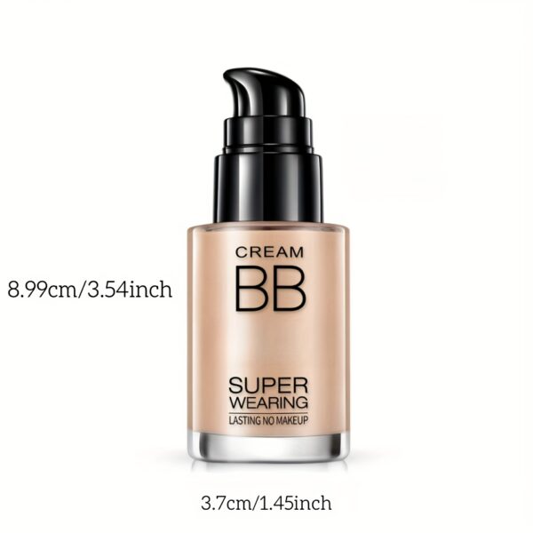 BB Cream Liquid Foundation - Super Wearing, Long-Lasting Flawless Finish, Moisturizing & Isolating, Medium Coverage, Matte Finish for All Skin Types - Ideal Holiday Gift for Women - Image 6