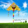 Smiling in the Sky Kite with Free Flying String - Durable Polyester, Mixed Colors, Perfect for Outdoor Fun - Image 7