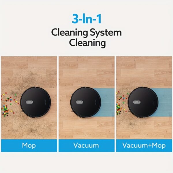 Robot Vacuum and Mop Combo, 4000Pa Strong Suction, Robotic Vacuum Cleaner with Auto Carpet Boost, Self-Charging, App&Remote, Ideal for Pet Hair - Image 9
