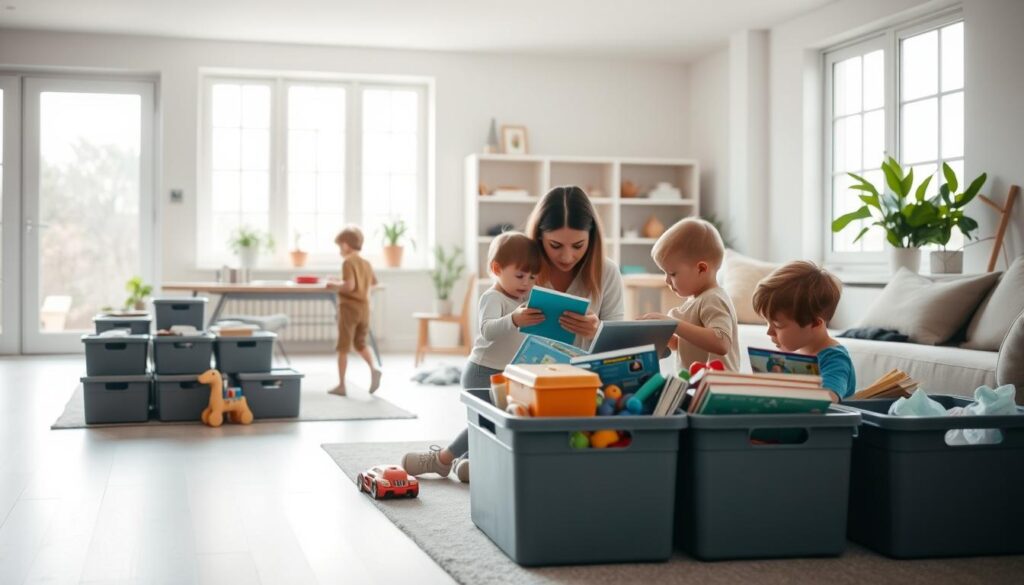 decluttering with kids