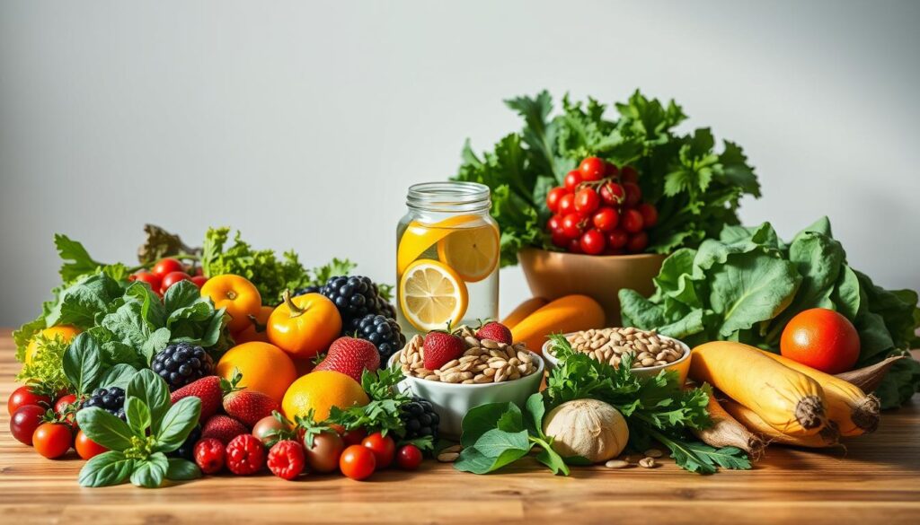 balanced diet for skin and hair health