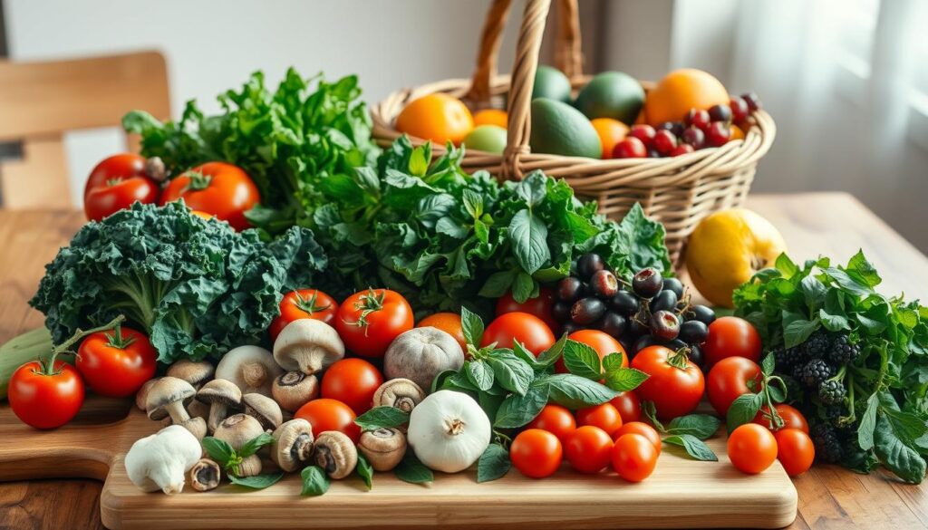 fresh ingredients for nutrition