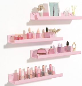 upsimples Acrylic Shelves for Wall Decor, 15" Display Shelf Perfume Organizer