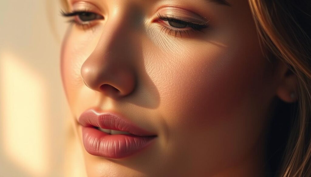 blush and bronzer application