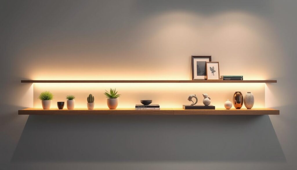modern floating shelves design